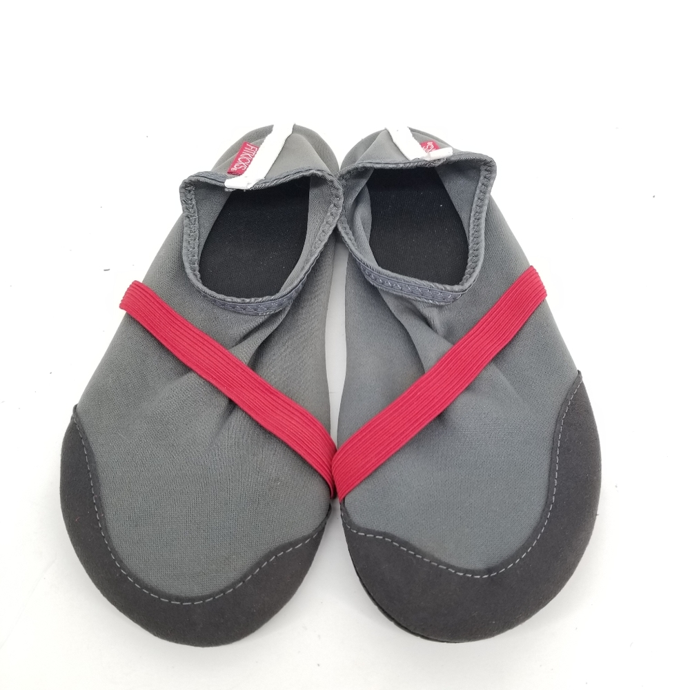 B19) Fitkicks Yoga Fit Shoes Gray & Red Women's Si